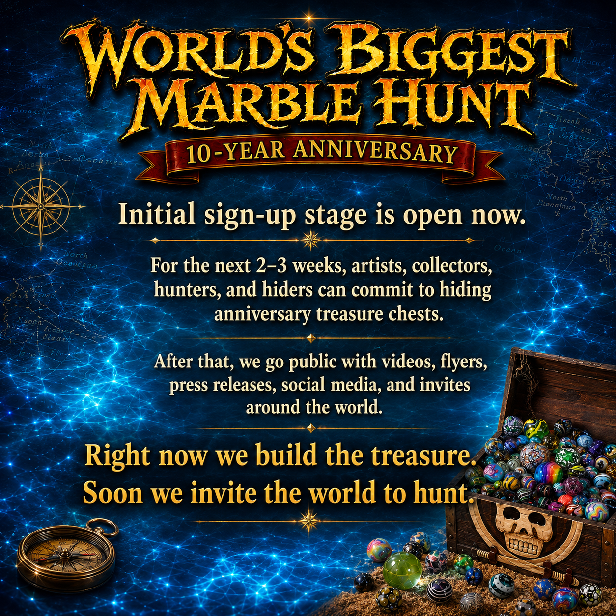 World's Biggest Marble Hunt 10-Year Anniversary